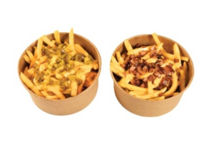 🍟 ბეკონით, ჰალაპენიოთი & ყველის სოუსით